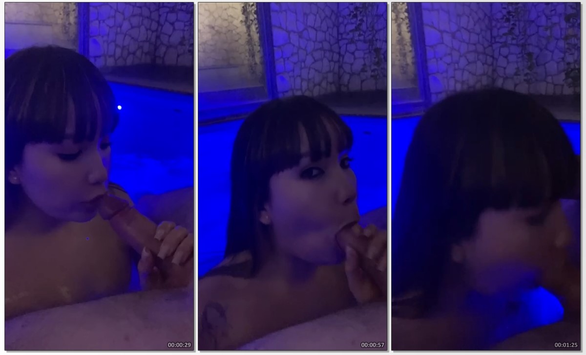 Lina Nakamura mamando na piroca do comedor no motel